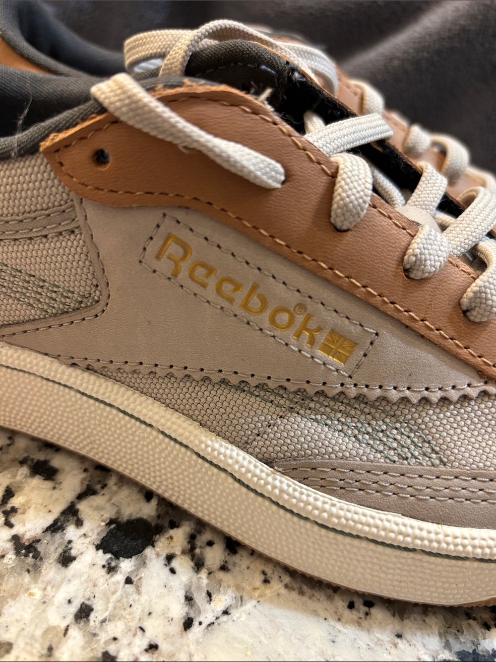 Reebok Beige & Tan Low-Top Sneakers - Picture 5 of 6